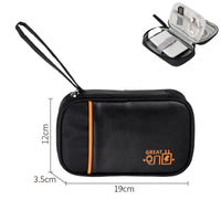 Image showcasing all three styles of the Travel Cable Bag side-by-side.