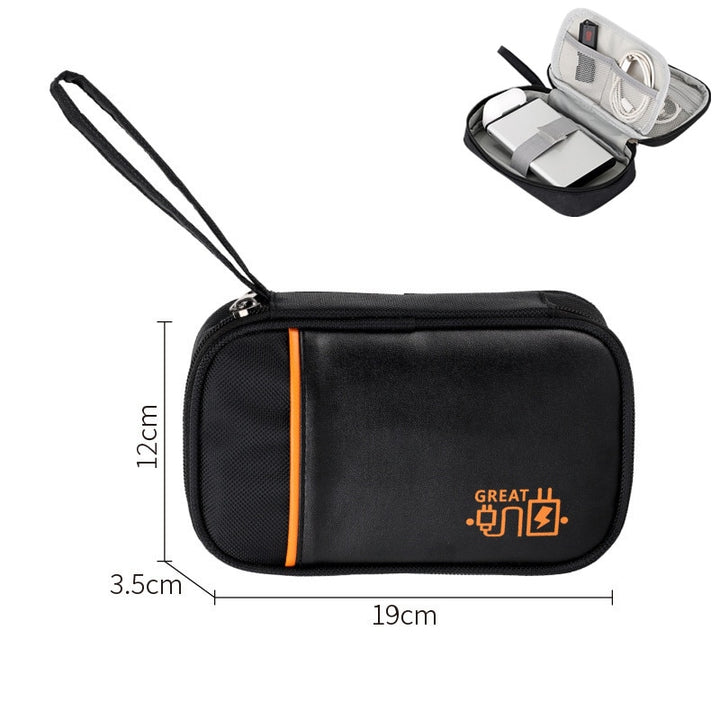 Image showcasing all three styles of the Travel Cable Bag side-by-side.