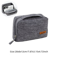 Image showcasing all three styles of the Travel Cable Bag side-by-side.