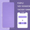 185x60x1cm Purple