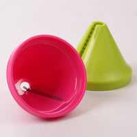 Manual rotating grater in rose red