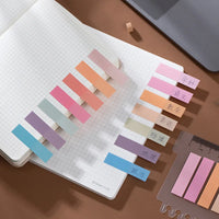 200 Pcs Multicolor Sticky Index Tabs Strip Index Tabs Writable Page Sticky Notes With Ruler For Page Marking Classify File