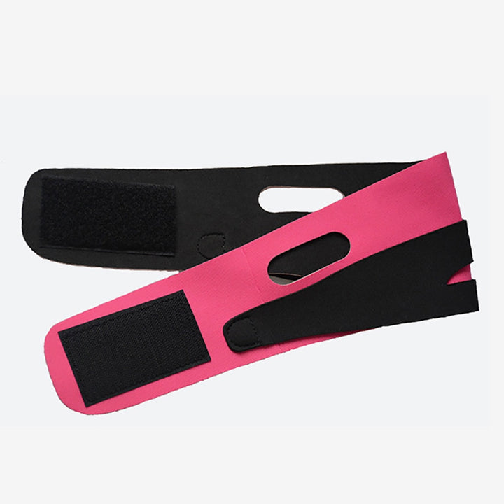 Face slimming bandage with adjustable velcro