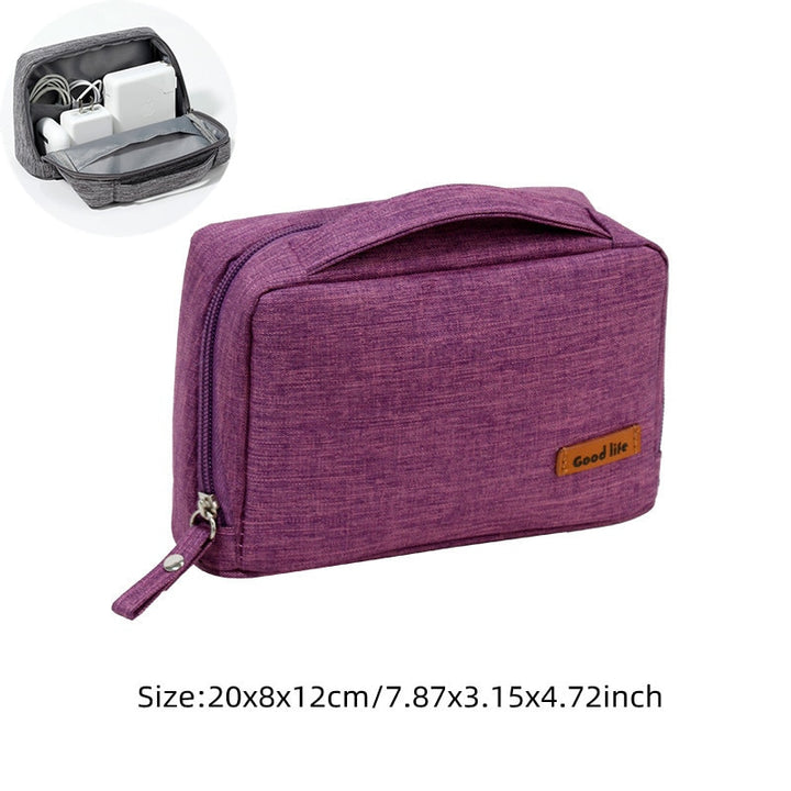Image showcasing all three styles of the Travel Cable Bag side-by-side.