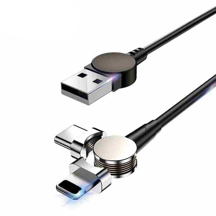 Magnetic cable in use