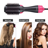 Hot Air Hair Dryer Brush & Volumizer in Pink