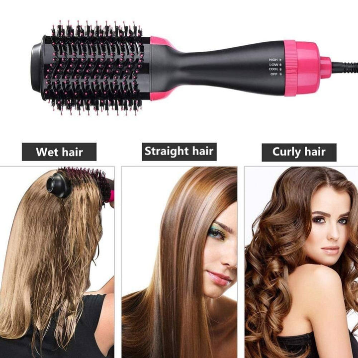 Hot Air Hair Dryer Brush & Volumizer in Pink