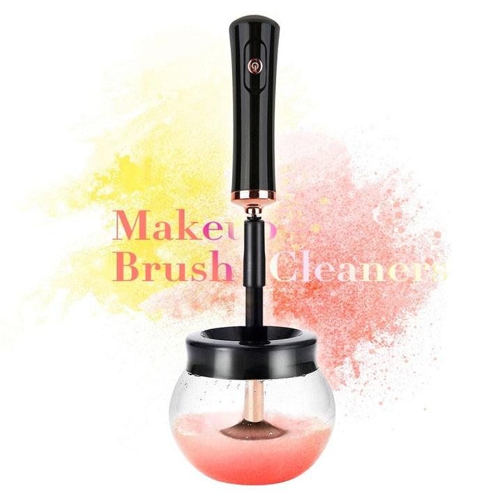 Electric makeup brush cleaner product animation