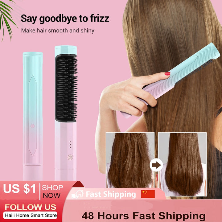 Hair straightener product animation