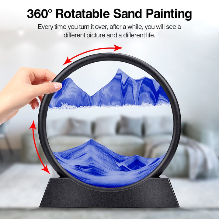 Deep Sea Sandscape in Motion - Desktop Decor