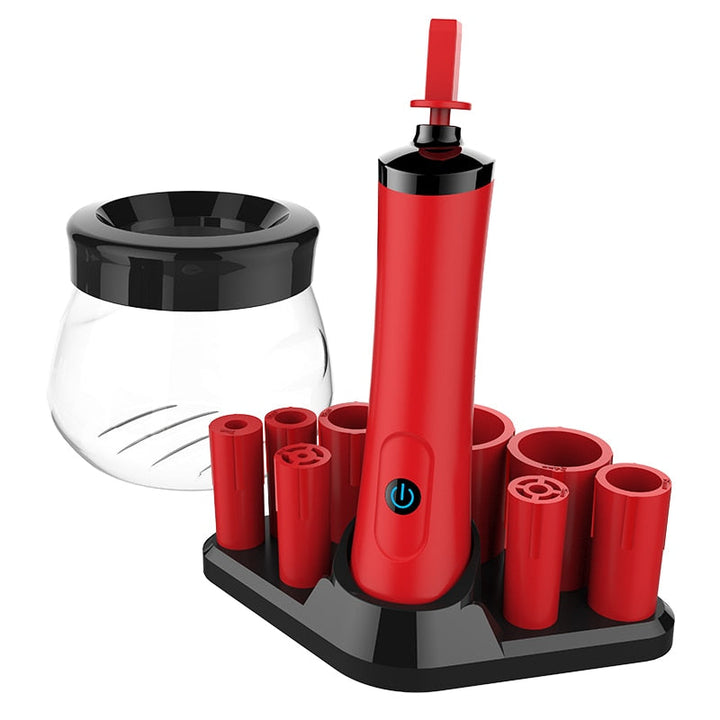 Electric makeup brush cleaner product animation